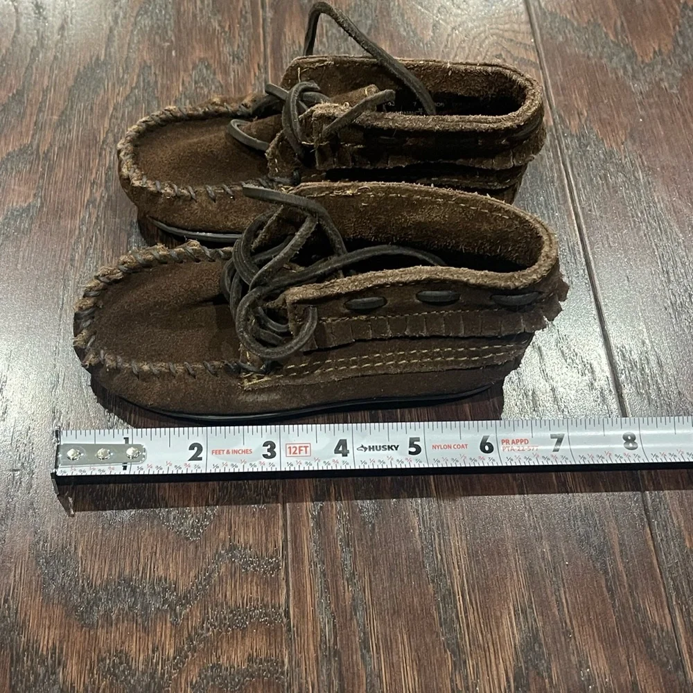Minnetonka Toddlers’ Boot Moccasins Brown Size 7